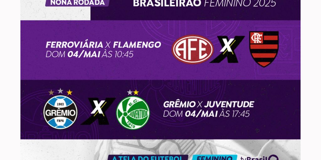 tv-brasil-transmite-dois-jogos-do-brasileirao-feminino-neste-domingo